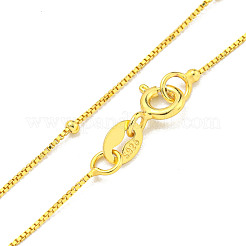 925 Sterling Silver Box Chain Necklaces&nbsp;NJEW-C052-17G