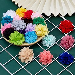 24Pcs Woven Flower Brooch&nbsp;JEWB-FH00008