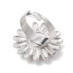 Adjustable 304 Stainless Steel Cuff Open Rings&nbsp;RJEW-JR01019-02