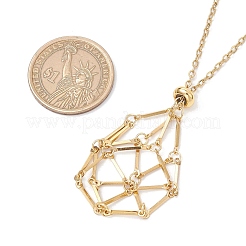 304 Stainless Steel Macrame Pouch Empty Stone Holder Necklace Making&nbsp;NJEW-JN05237-02