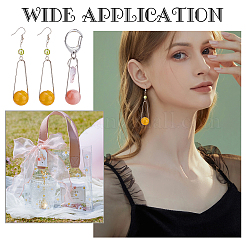 14Pcs 7 Colors Imitation Gemstone Style Two Tone Acrylic Big Pendants&nbsp;STAS-UN0037-69