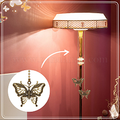 6Pcs 6 Style Insect Theme Tibetan Style Alloy Ceiling Fan Pull Chain Extenders&nbsp;PALLOY-AB00232