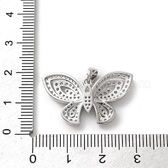 Brass Micro Pave Cubic Zirconia Pendants&nbsp;KK-P320-03A-P