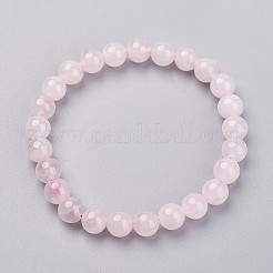 Natural Rose Quartz Stretch Bracelets&nbsp;G-N0272-01
