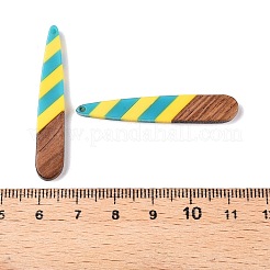 Epoxy Resin & Walnut Wood Pendants&nbsp;RESI-N039-121F