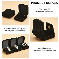 12Pcs Square Velvet Medal Storage Boxes&nbsp;CON-FG0001-24