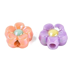 Two Tone Opaque Acrylic Beads&nbsp;OACR-Q203-07