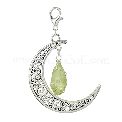 Hollow Moon Alloy Pendant Decoration&nbsp;HJEW-TA00097