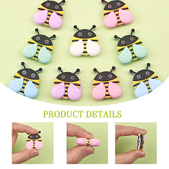14Pcs 7 Colors Food Grade Eco-Friendly Silicone Beads&nbsp;SIL-CA0001-60