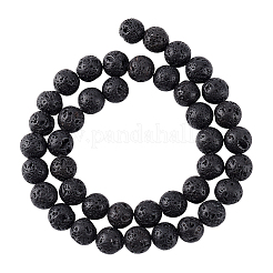 Natural Lava Rock Stone Bead Strands&nbsp;G-PH0028-8mm-04