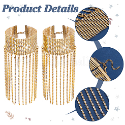 Brass Rhinestone Anklets&nbsp;AJEW-WH0542-75G