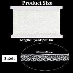 Polyester Lace Triming Ribbons&nbsp;OCOR-WH20050-028A