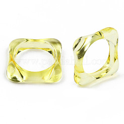 Transparent Acrylic Finger Rings&nbsp;LS-RJEW-T010-03H