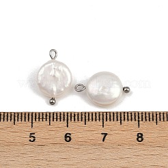 Natural Freshwater Pearl Keshi Pearl Pendants&nbsp;STAS-D378-08A-P