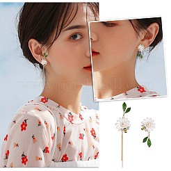 Daisy & Bee Enamel Asymmetric Earrings&nbsp;JE963A