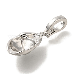 Brass European Dangle Charms Bails&nbsp;KK-K388-57P