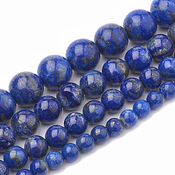 Natural Lapis Lazuli Beads Strands&nbsp;G-S333-8mm-013