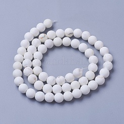Natural Magnesite Beads Strands&nbsp;G-F592-03-10mm