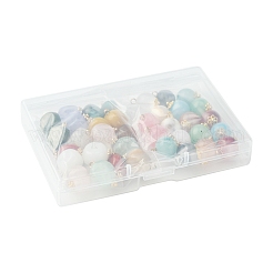 38Pcs 19 Colors Acrylic Pendants&nbsp;MACR-FS0001-80
