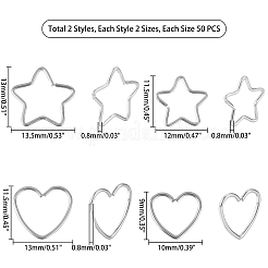 304 Stainless Steel Keychain Clasp Findings&nbsp;STAS-UN0018-47P