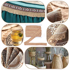 12.5M Burlap Ribbon&nbsp;AJEW-GF0014-55B