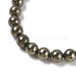 Natural Pyrite Beads Strands&nbsp;G-A250-A01-02