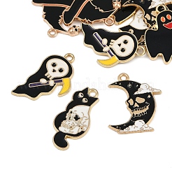 10Pcs 5 Styles Eco-Friendly Alloy Enamel Pendants&nbsp;ENAM-FP0003-20