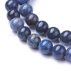 Natural Dumortierite Quartz Beads Strands&nbsp;G-P424-B-6mm