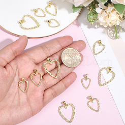 12Pcs 3 Styles Rack Plating Brass Pendants&nbsp;KK-BBC0025-61