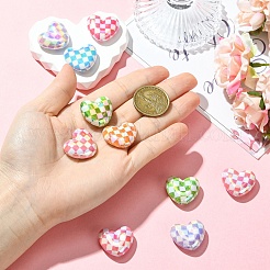 10Pcs UV Plating Opaque Acrylic Beads&nbsp;MACR-YW0004-42