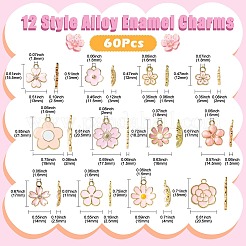 60Pcs 12 Style Alloy Enamel Charms&nbsp;ENAM-CJ0006-03