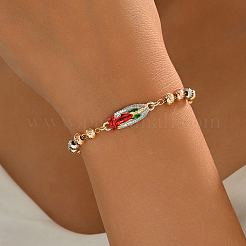 Elegant Brass Link Chain Bracelets&nbsp;XP3569