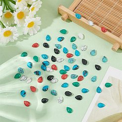 70Pcs 7 Styles Gemstone Cabochons&nbsp;G-AR0006-16A
