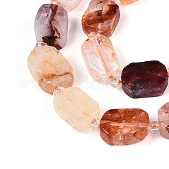 Natural Hematoid Quartz/Ferruginous Quartz Beads Strands&nbsp;G-T138-26A-04