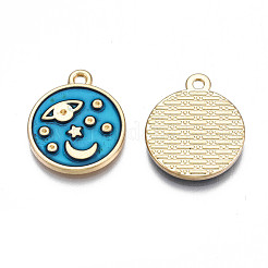 Rack Plating Alloy Enamel Pendant Rhinestone Settings&nbsp;PALLOY-N172-024