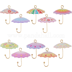20Pcs 10 Colors Acrylic Pendants&nbsp;MACR-SC0001-97