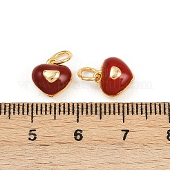 Brass Enamel Charms&nbsp;KK-H078-25G