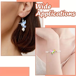 24Pcs 6 Colors Alloy Enamel Connector Charms&nbsp;FIND-YW0011-63