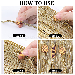 26Pcs 13 Styles Plastic Dreadlocks Braiding Beads&nbsp;OHAR-GF0001-29
