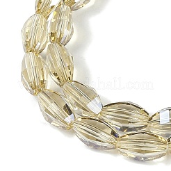 Electroplate Glass Beads Strands&nbsp;GLAA-Q101-03A-PL03