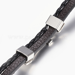Leather Braided Cord Bracelets&nbsp;BJEW-E324-A05