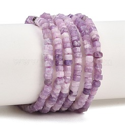 Natural Lepidolite/Purple Mica Stone Beads Strands&nbsp;G-G345-C18-2x4mm