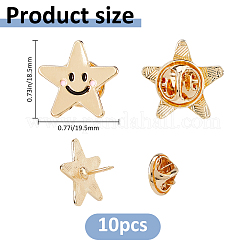 10Pcs Enamel Pins&nbsp;JEWB-FH0002-94