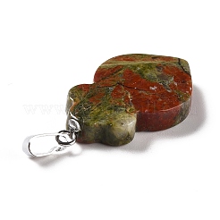 Natural Unakite Pendants&nbsp;G-F714-01B