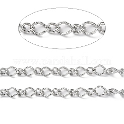 Tarnish Resistant 304 Stainless Steel Textured Twist Oval Link Chains&nbsp;CHS-G027-05P