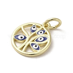 Brass Enamel Charms&nbsp;KK-E092-15G-03