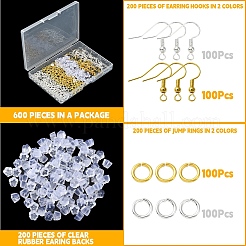 200Pcs 2 Color Brass Earring Hooks&nbsp;KK-YW0002-30