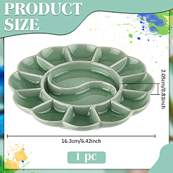 1Pc Porcelain Watercolor Oil Palette&nbsp;AJEW-BC0009-31