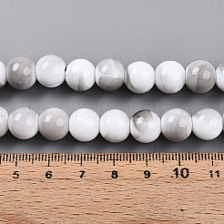 Baking Paint Glass Beads Strands&nbsp;DGLA-N013-10mm-01