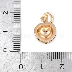 Brass Rhinestone Pendants&nbsp;LS-KK-B145-02G-02